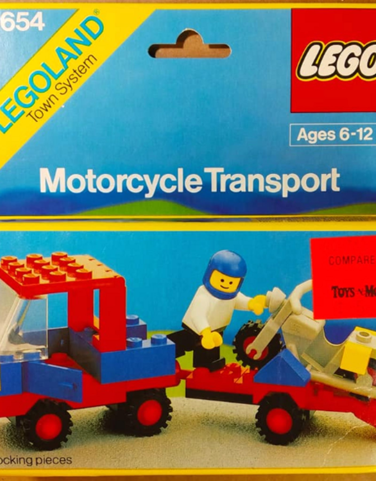 LEGO LEGO 6654 Motorcycle Transport LEGOLAND Zonder doos Met Boekje Gebruikt