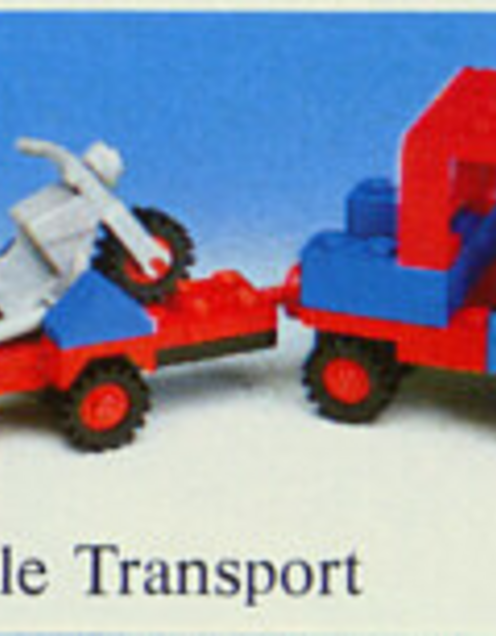 LEGO LEGO 6654 Motorcycle Transport LEGOLAND Zonder doos Met Boekje Gebruikt