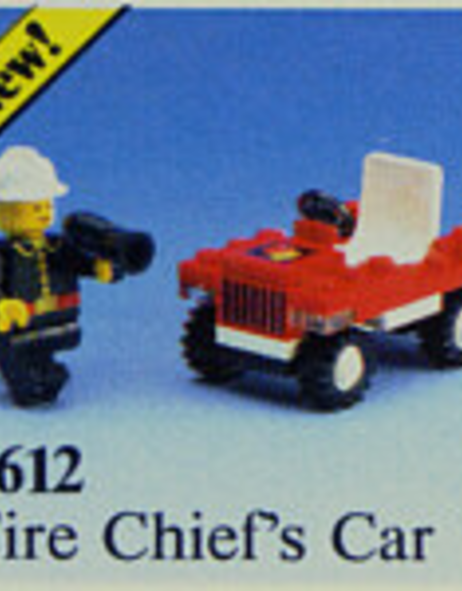 LEGO LEGO 6612 Fire Chief's Car LEGOLAND Zonder doos Met Boekje Gebruikt