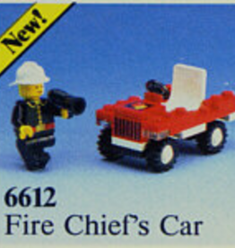 LEGO 6612 Fire Chief's Car LEGOLAND Zonder doos Met Boekje Gebruikt