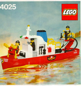 LEGO 4025 Fire Boat, Zonder doos, met Boekje
