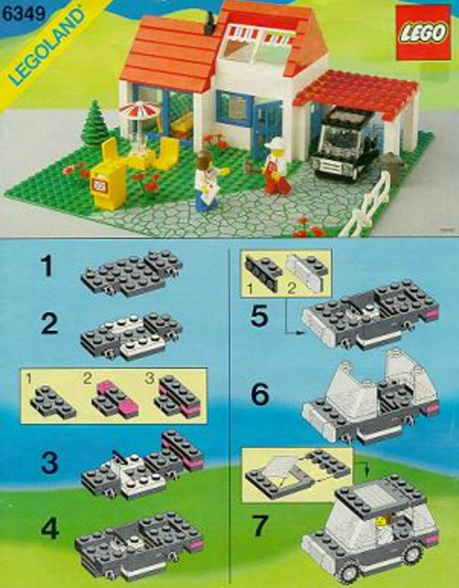 LEGO LEGO 6349 Vacation House, Zonder doos, met Boekje