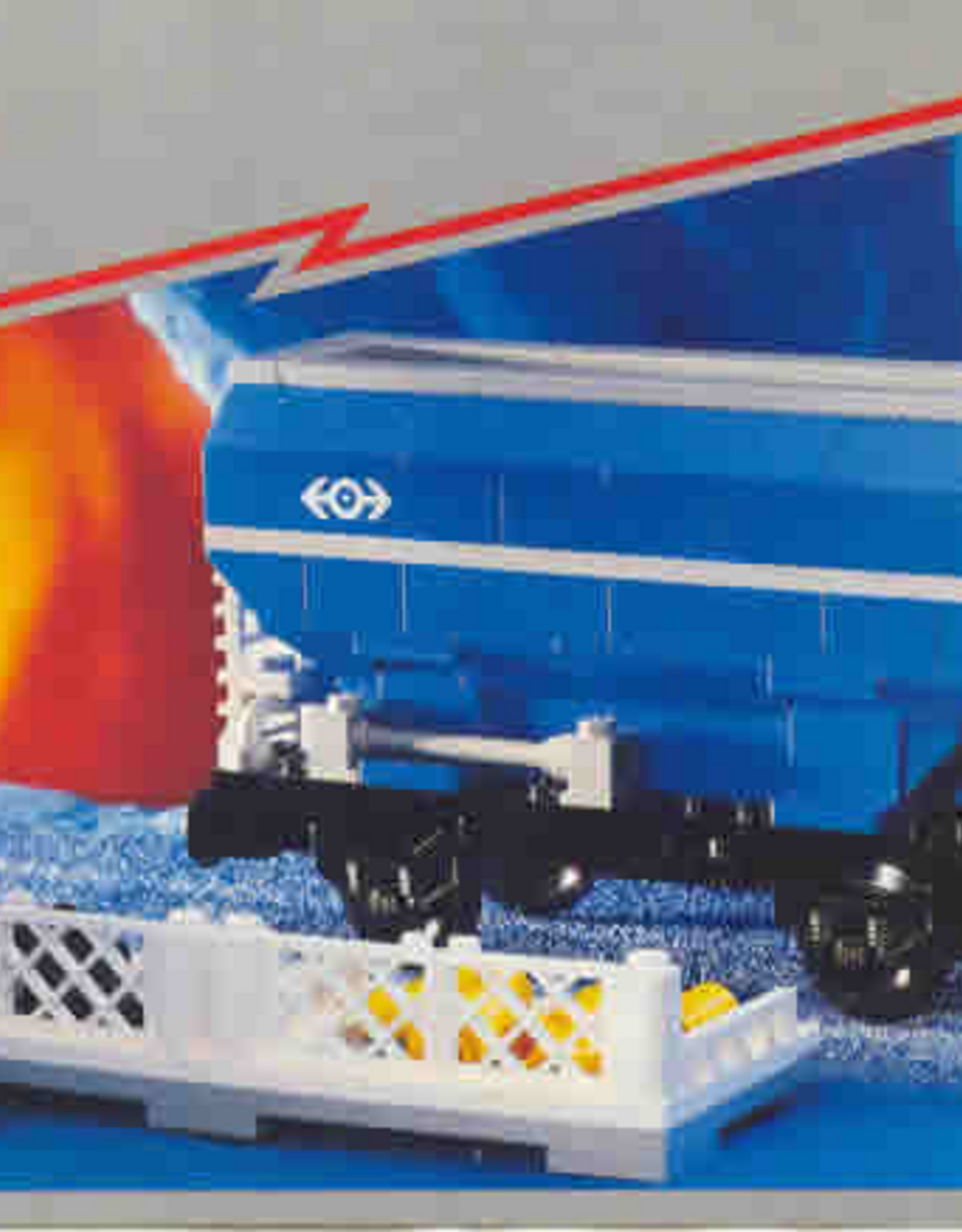 LEGO LEGO 4536 Blue Hopper Car SYSTEM Zonder doos Met Boekje Gebruikt