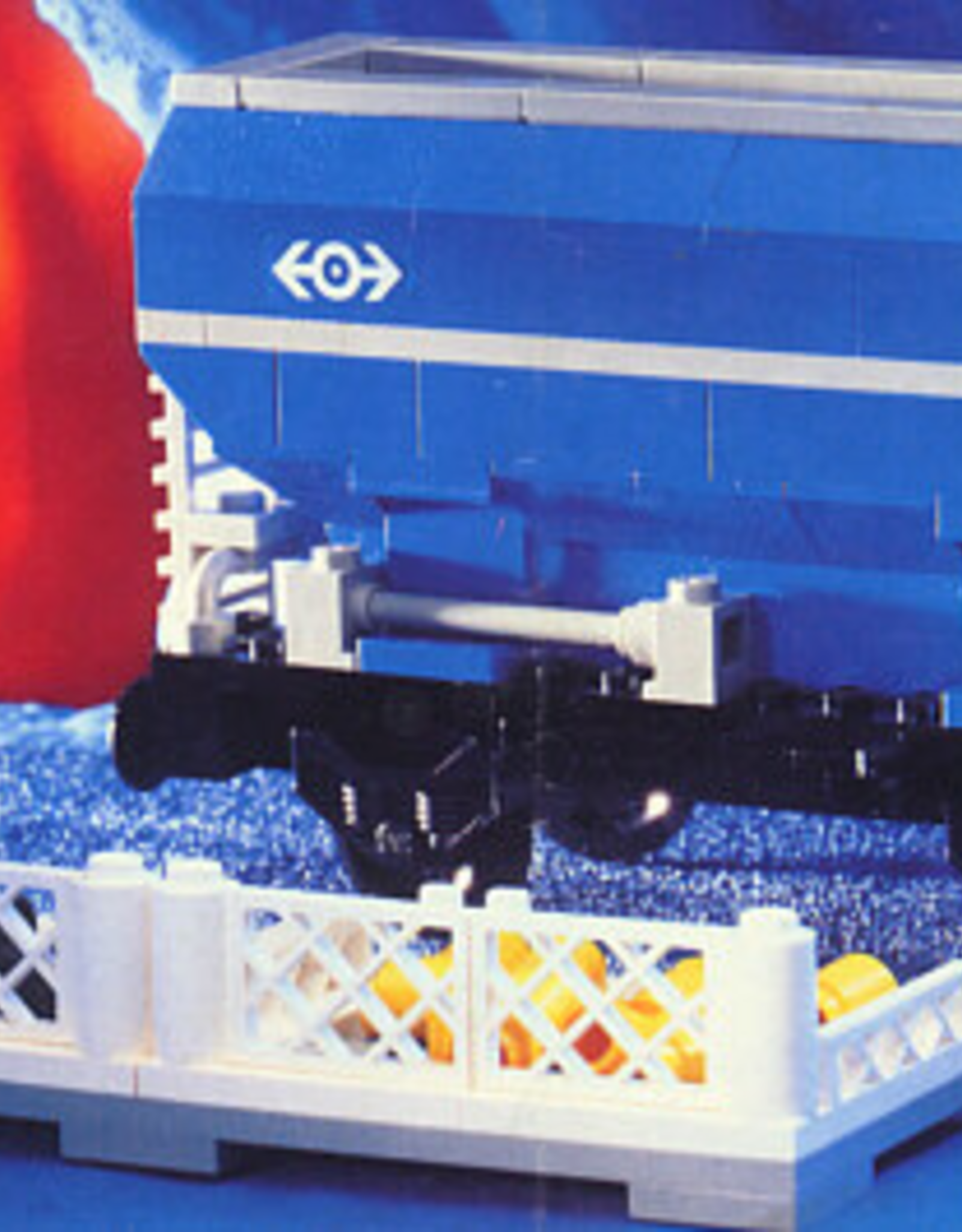 LEGO LEGO 4536 Blue Hopper Car SYSTEM Zonder doos Met Boekje Gebruikt