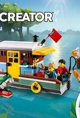 LEGO LEGO 31093 Riverside Houseboat CREATOR Zonder doos Met Boekje Gebruikt