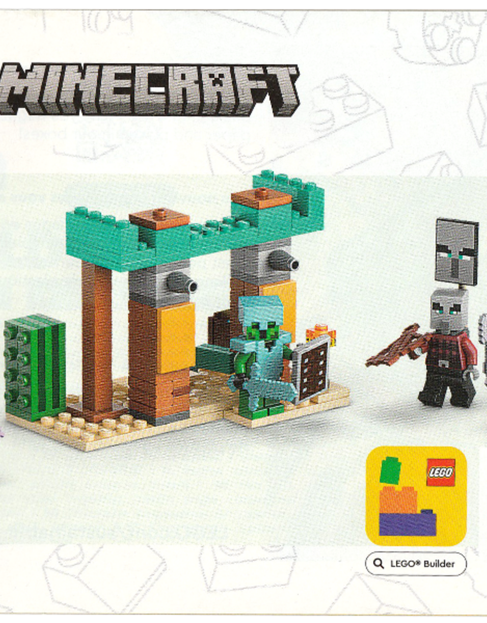 LEGO LEGO 21267 The Illager Desert Patrol MINECRAFT Zonder doos Met Boekje Gebruikt