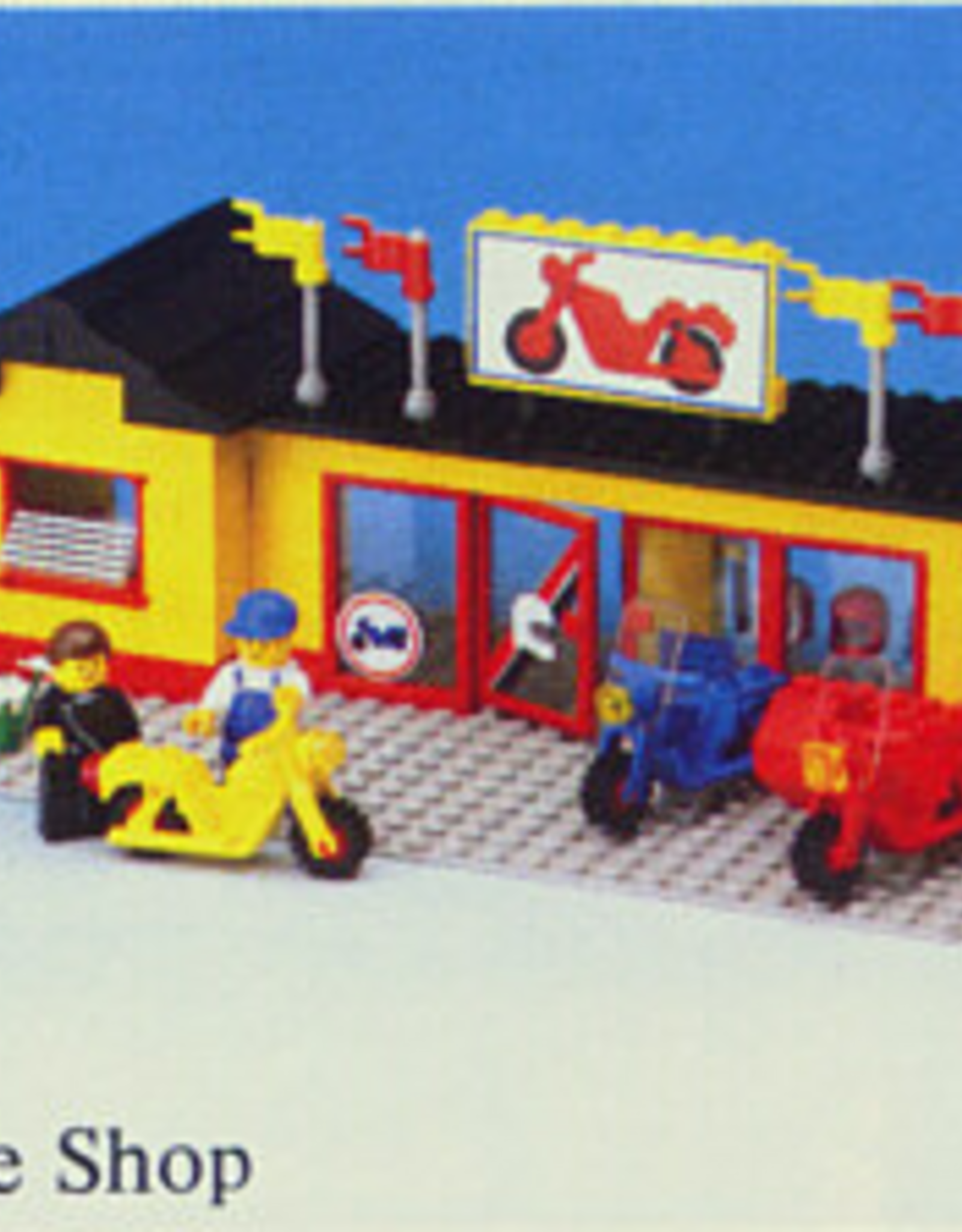 LEGO LEGO 6373 Motorcycle Shop LEGOLAND Zonder doos Met Boekje Gebruikt