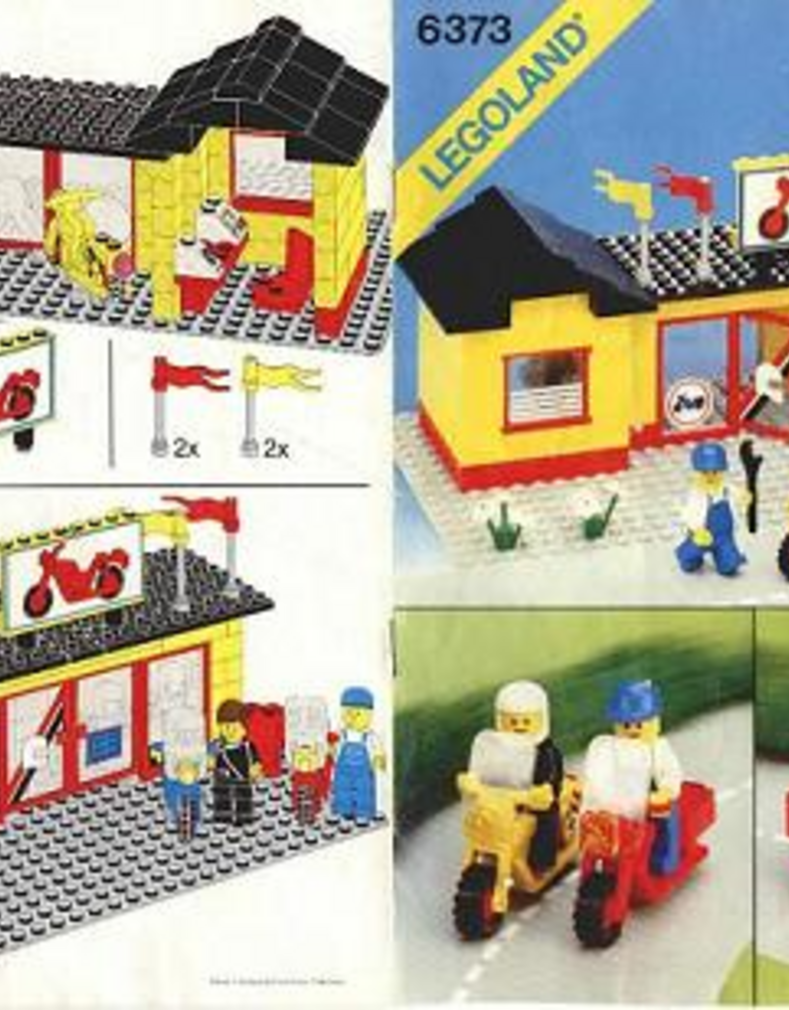 LEGO LEGO 6373 Motorcycle Shop LEGOLAND Zonder doos Met Boekje Gebruikt