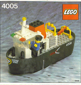 LEGO 4005 Tug Boat LEGOLAND, Zonder doos Met Boekje Gebruikt