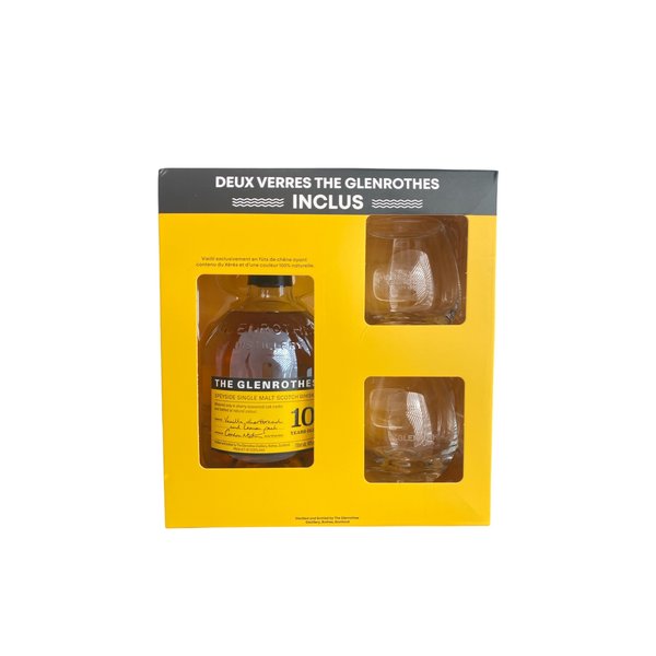 Glenrothes 10 Years old giftpack met 2 glazen