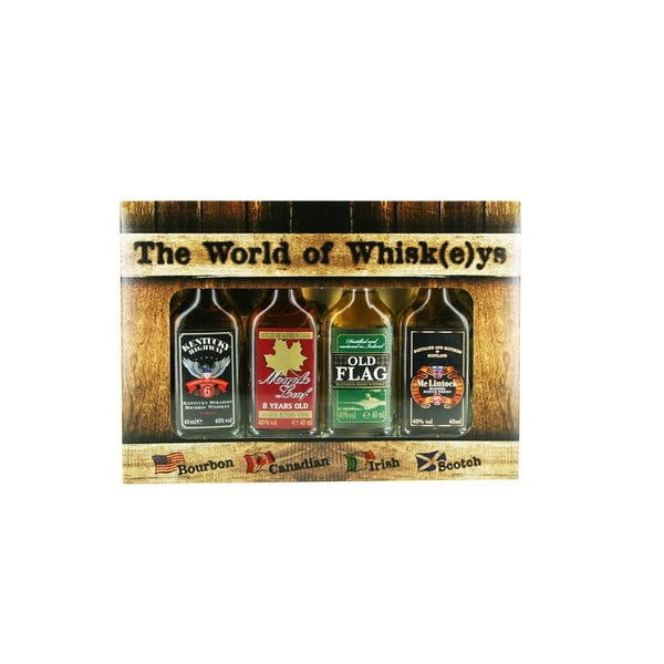 The World of Whisk(e)ys 4x4cl bottles