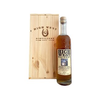 High West Campfire 70cl + HOUTEN KIST