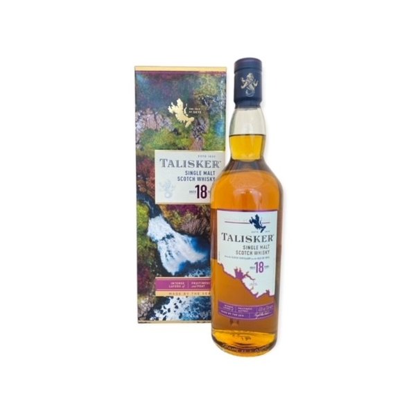 Talisker 18 Years Single Malt Scotch Whisky in Giftbox