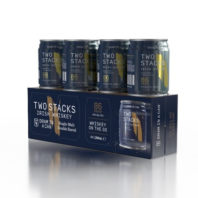 Two Stacks Dram in a Can Peated 4 x 10CL