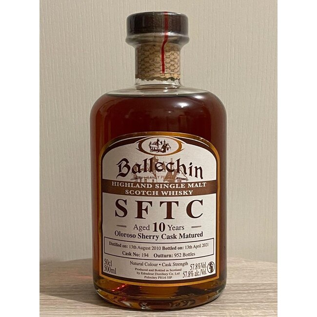 Ballechin 12y. 2010 Straight From The Cask Bourbon 50CL