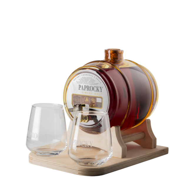 Paprocky Single Malt Vat/set met glaasjes