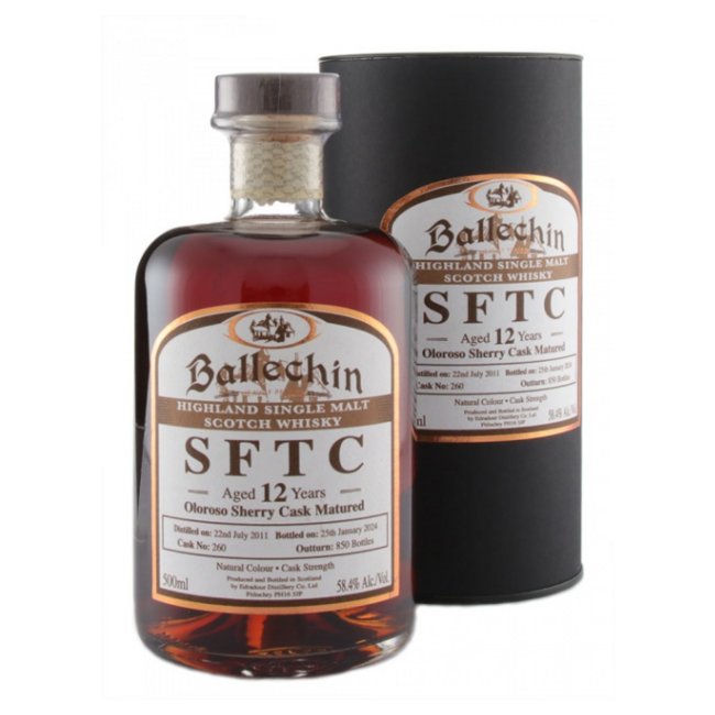 Ballechin 12y. 2010 Straight From The Cask Bourbon 50CL
