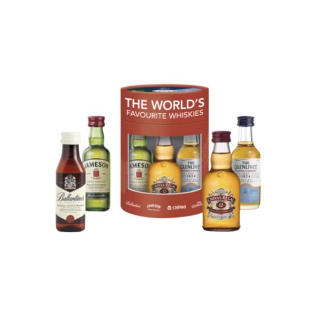 The World Favourite Whiskies (4x5cl bottles)