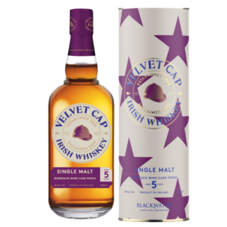 Velvet Cap 5 Year Old Bordeaux Wine Cask Finish in Tube 70CL