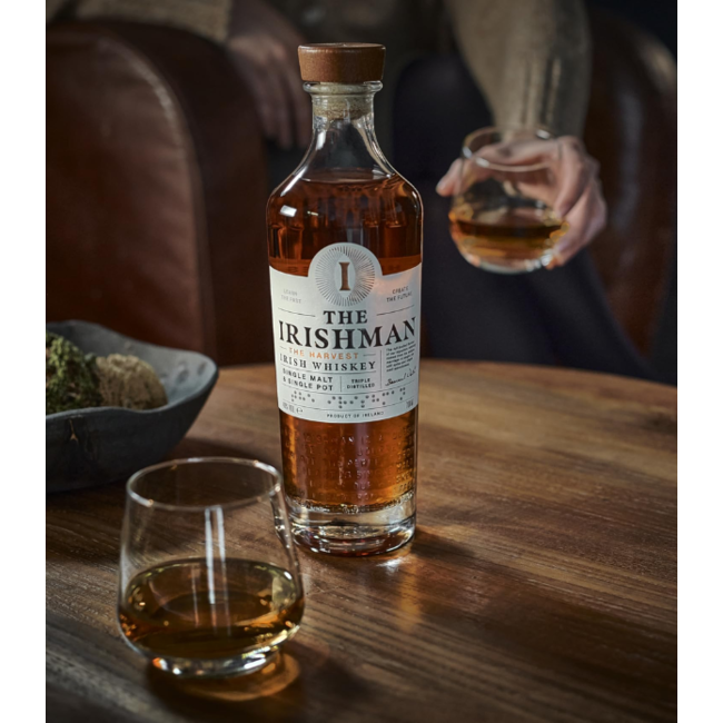 The Irishman Harvest giftset met 2 glazen