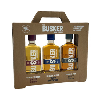 The Busker Set Single Grain, -Malt, -Pot Still 3 x 20 cl