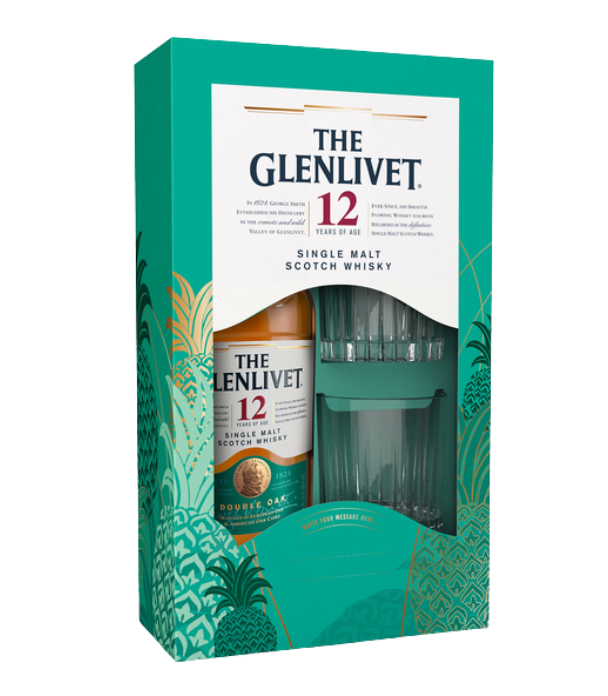 Glenlivet 12 Years Double Oak + 2 Glasses | Club Whisky - Club Whisky