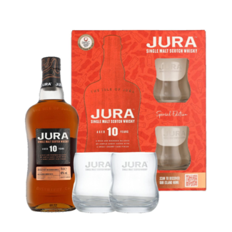 Isle of Jura 10 Years 70CL + 2 Glasses