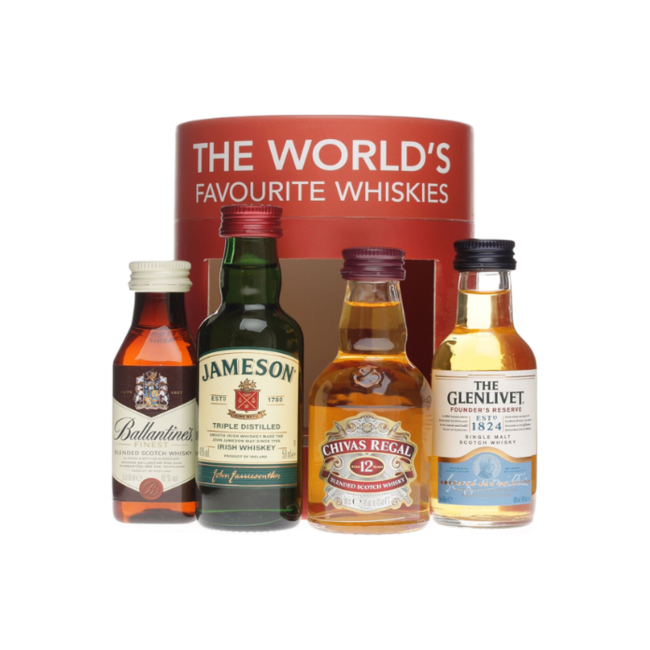 The World Favourite Whiskies (4x5cl bottles)