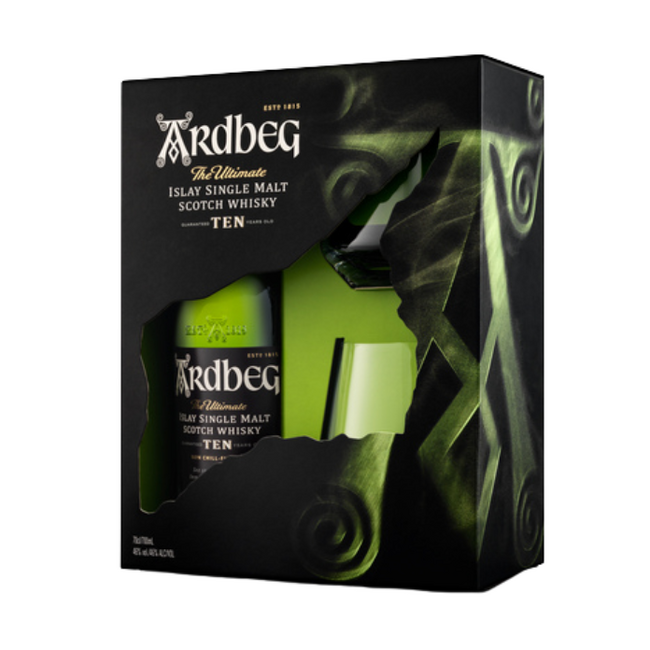 Ardbeg 10 Years Giftpack met 2 glazen