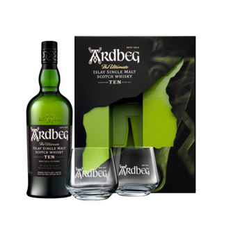 Ardbeg 10 Years Giftpack met 2 glazen