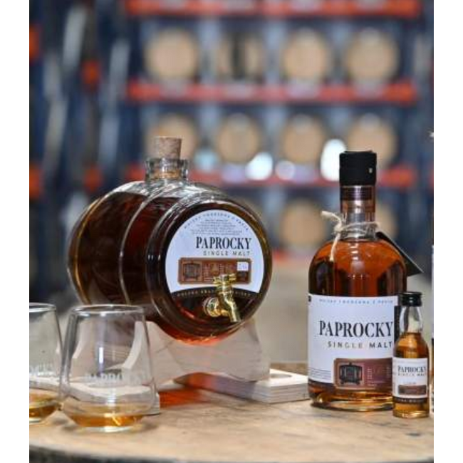 Paprocky Single Malt Vat/set met glaasjes