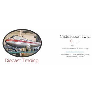 Diecast Trading Gift voucher € 50,-