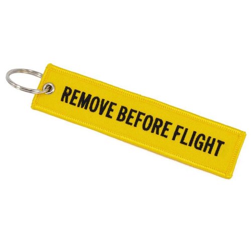 Diecast Trading Remove Before Flight Tag Geel