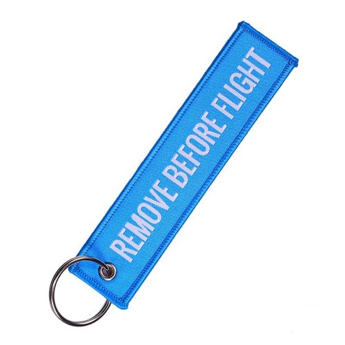 Diecast Trading Remove Before Flight Tag Electric Blue