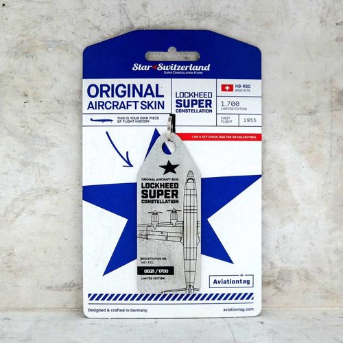Aviationtag Aviationtag - Lockheed Super Constellation L-1049 – HB-RSC Aviationtag Aviationtag - Lockheed Super Constellation L-1049 – HB-RSC