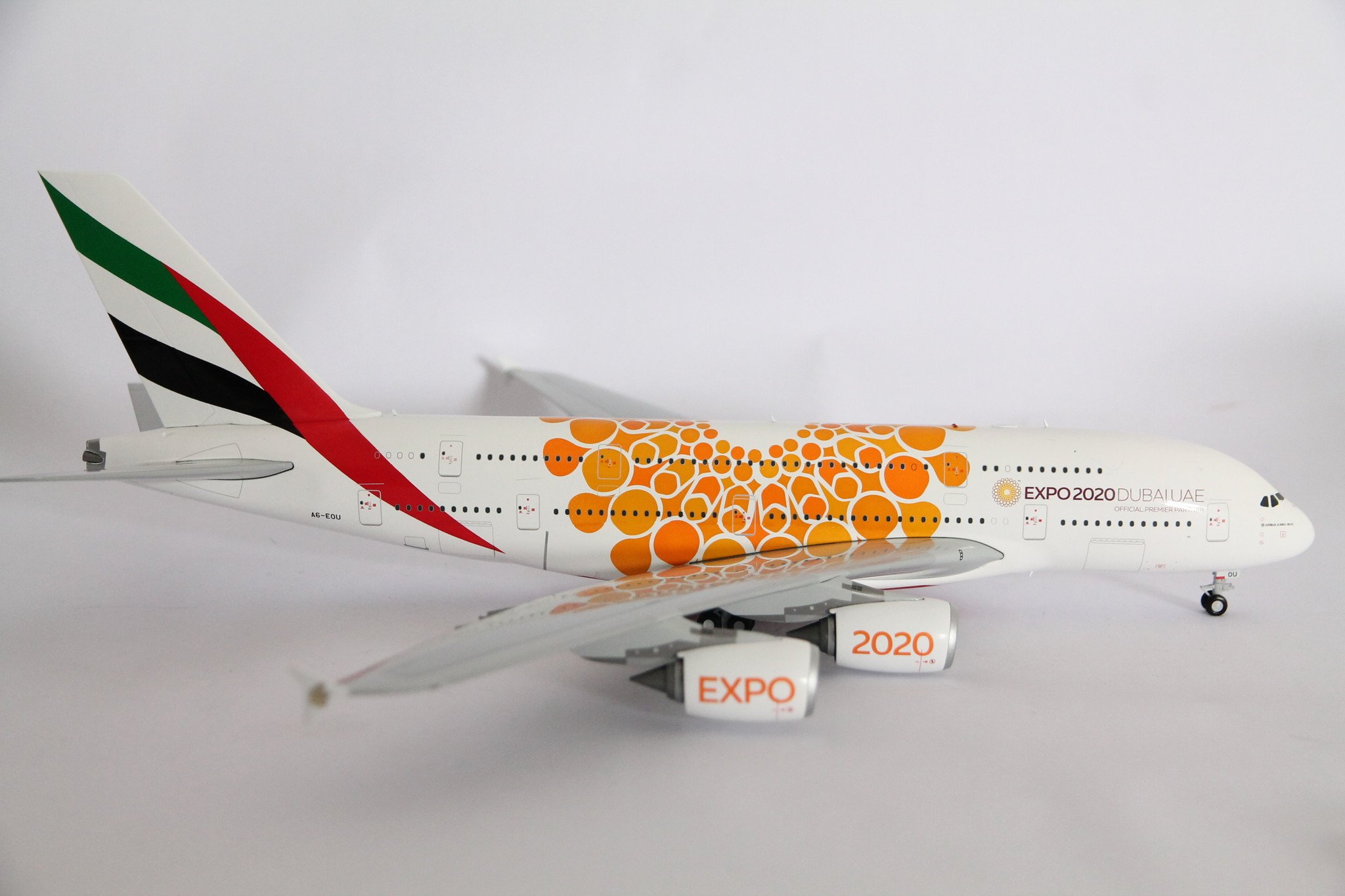 Gemini Jets 1:200 Emirates “Orange EXPO 2020” A380