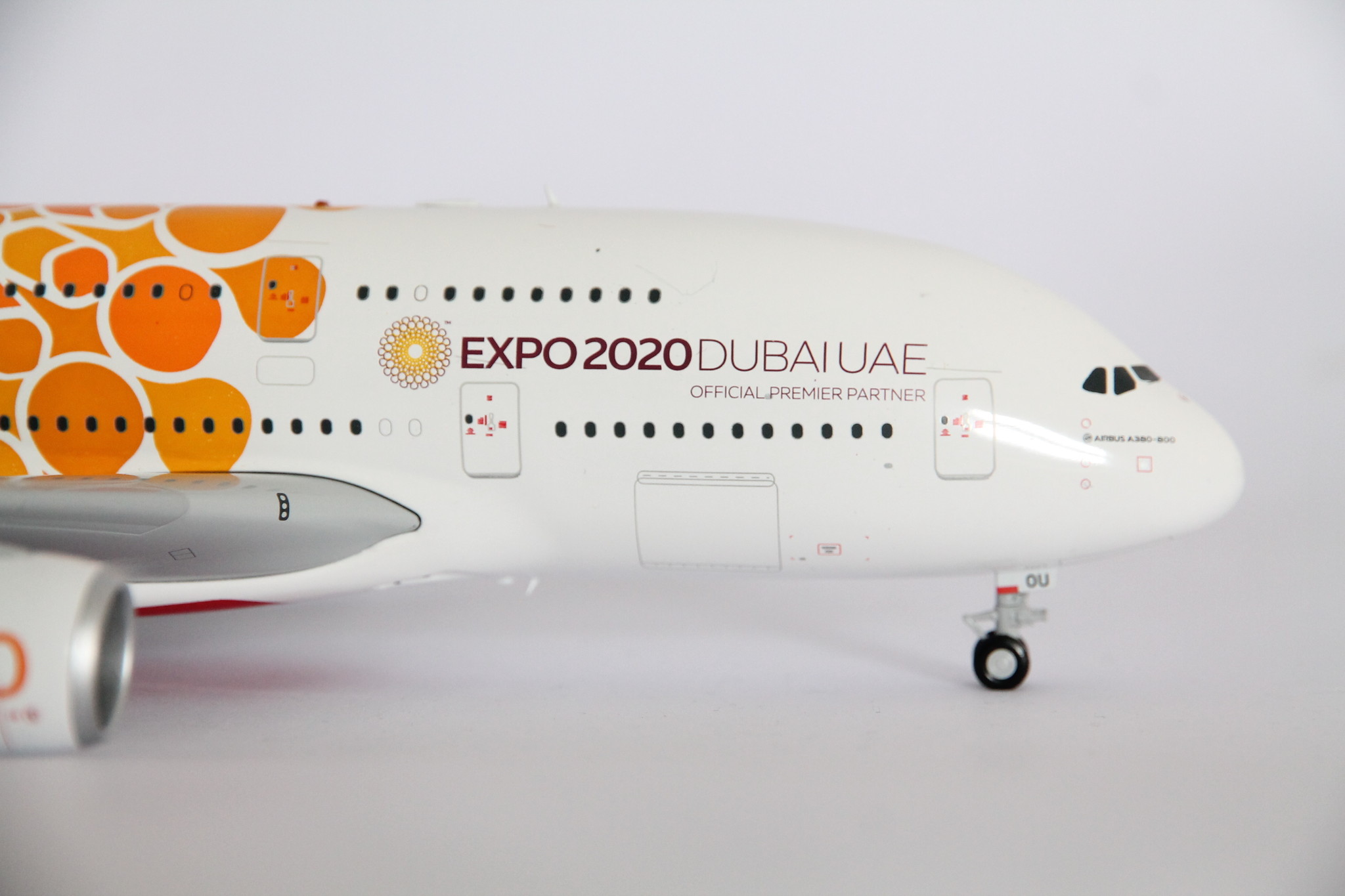 1:200 Emirates Airbus A380 Orange EXPO 2020 A6-EOU Gemini200