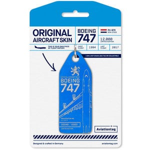 Aviationtag Aviationtag - Boeing 747 - PH-BFR (KLM blue)