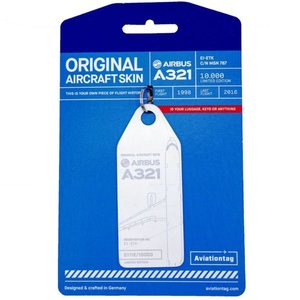 Aviationtag Aviationtag - Airbus A321 – EI-ETK (white)