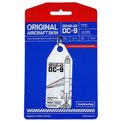 Aviationtag Aviationtag - Douglas DC-9 – N133NK (bare metal) Aviationtag Aviationtag - Douglas DC-9 – N133NK (bare metal)