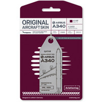 Aviationtag - Airbus A340 - A7-AGB - Qatar (grey)