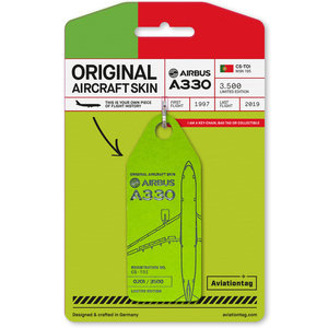 Aviationtag Aviationtag - Airbus A330 – CS-TOI - TAP Air Portugal (light green)