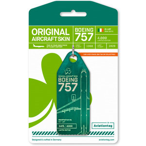 Aviationtag Aviationtag - Boeing 757 – EI-LBT - Aer Lingus (green)