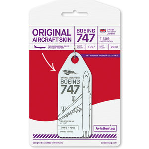 Aviationtag Aviationtag - Boeing 747 – G-VAST - Virgin (white)