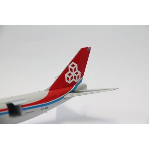 JC Wings 1:200 Cargolux "Not Without My Mask"  B747-8F - Interactive Series