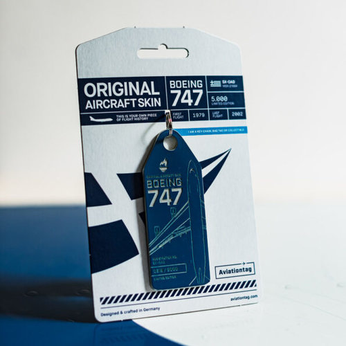 Aviationtag Aviationtag - Boeing 747 - SX-OAD-  Olympic Airways (blue)