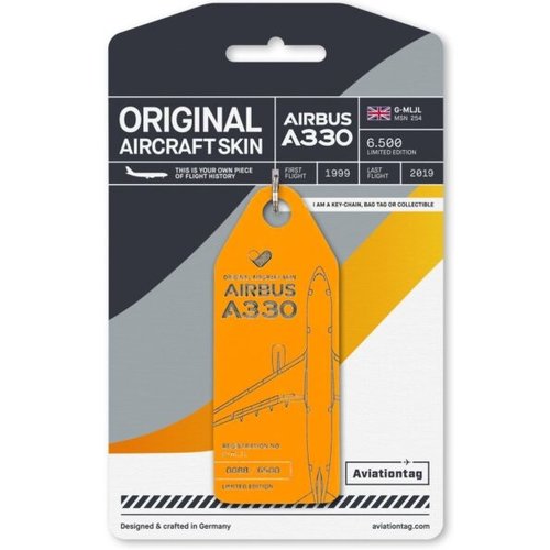 Aviationtag Aviationtag - Airbus A330 – G-MLJL - Thomas Cook (yellow) Aviationtag Aviationtag - Airbus A330 – G-MLJL - Thomas Cook (yellow)