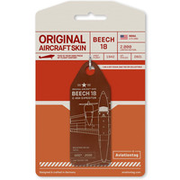 Aviationtag - Beechcraft 18 C45H – N6NA (brown)