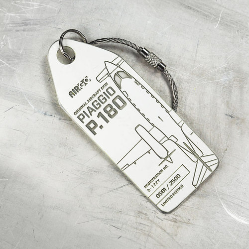 Aviationtag Aviationtag - Piaggio P.180 Avanti – D-IZZY (white)