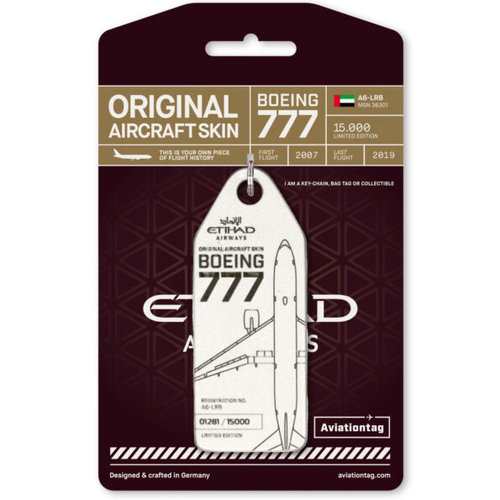 Aviationtag Aviationtag - Boeing 777 – A6-LRB - Etihad Airways (pearl) Aviationtag Aviationtag - Boeing 777 – A6-LRB - Etihad Airways (pearl)